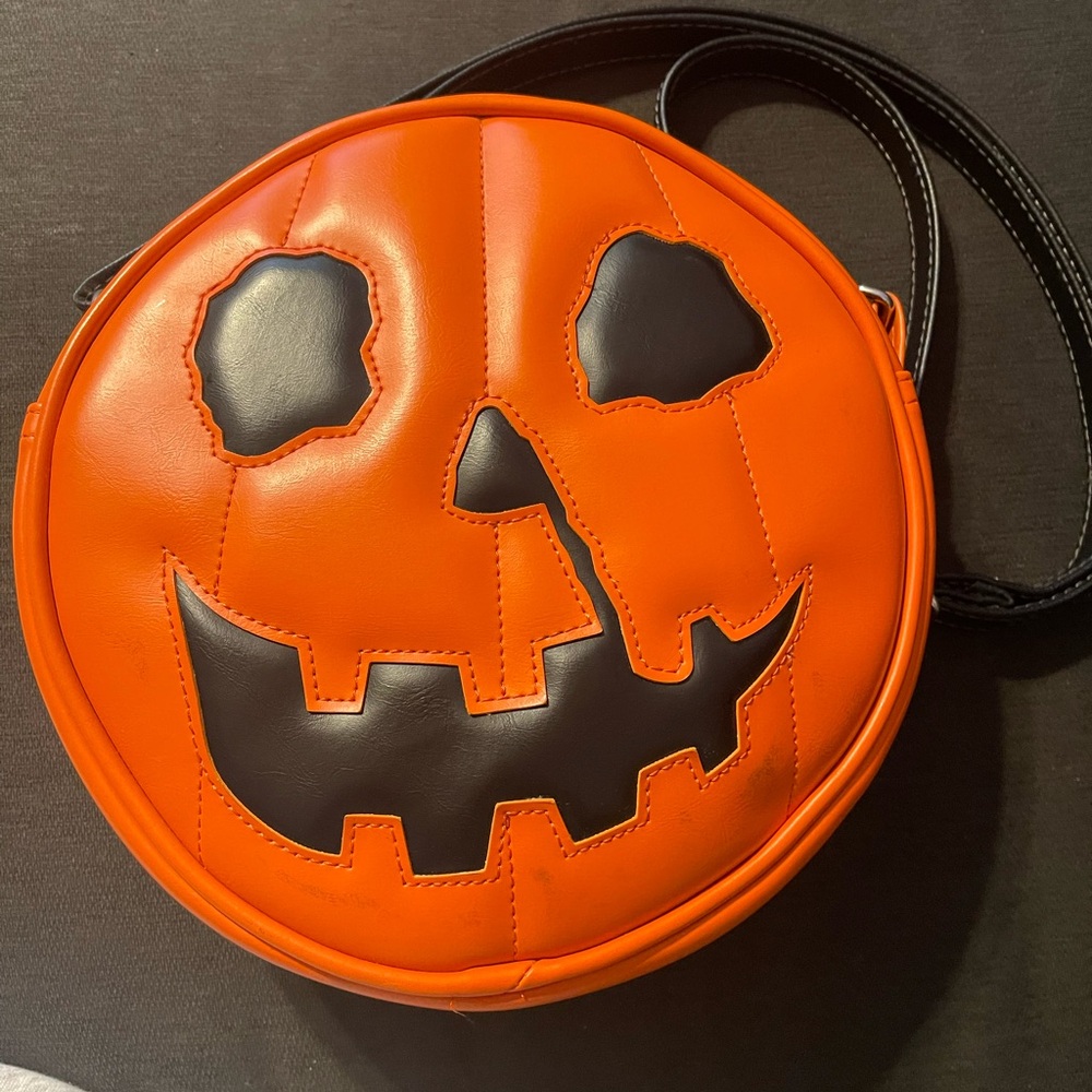 Orange Pumpkin Crossbody Bag